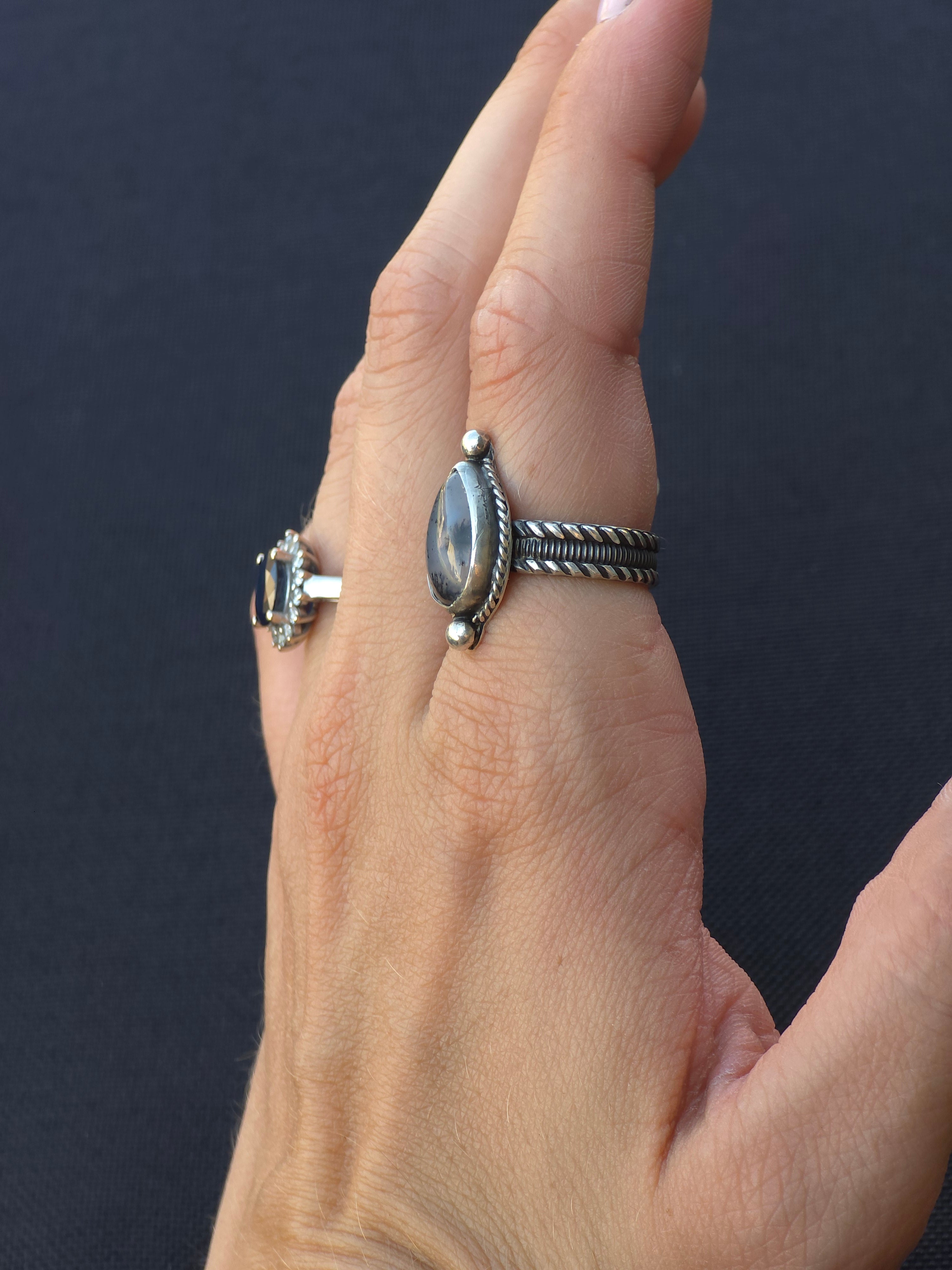 Dendritic Agate Ring