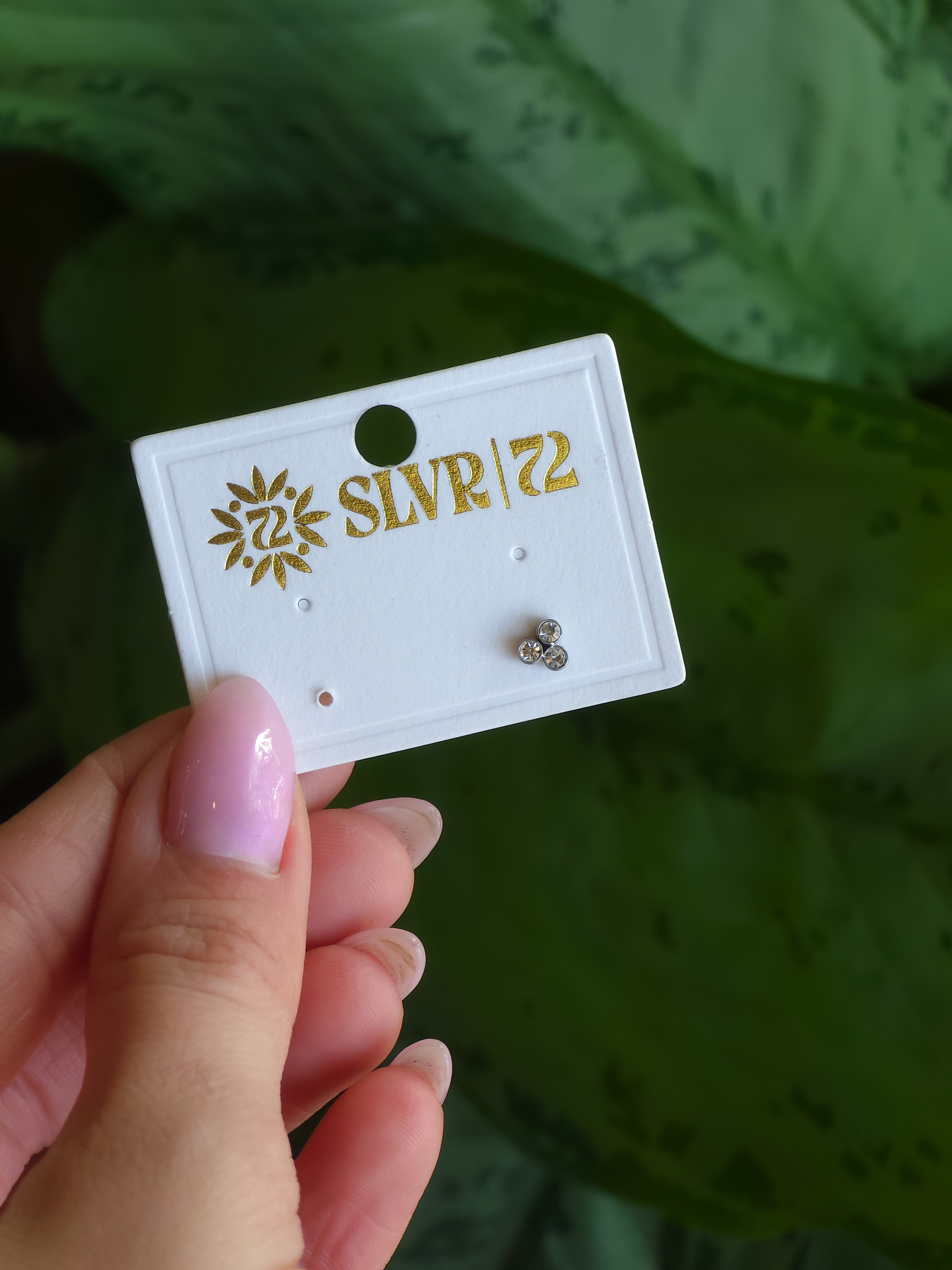 Triple Bezel Flatback Earring