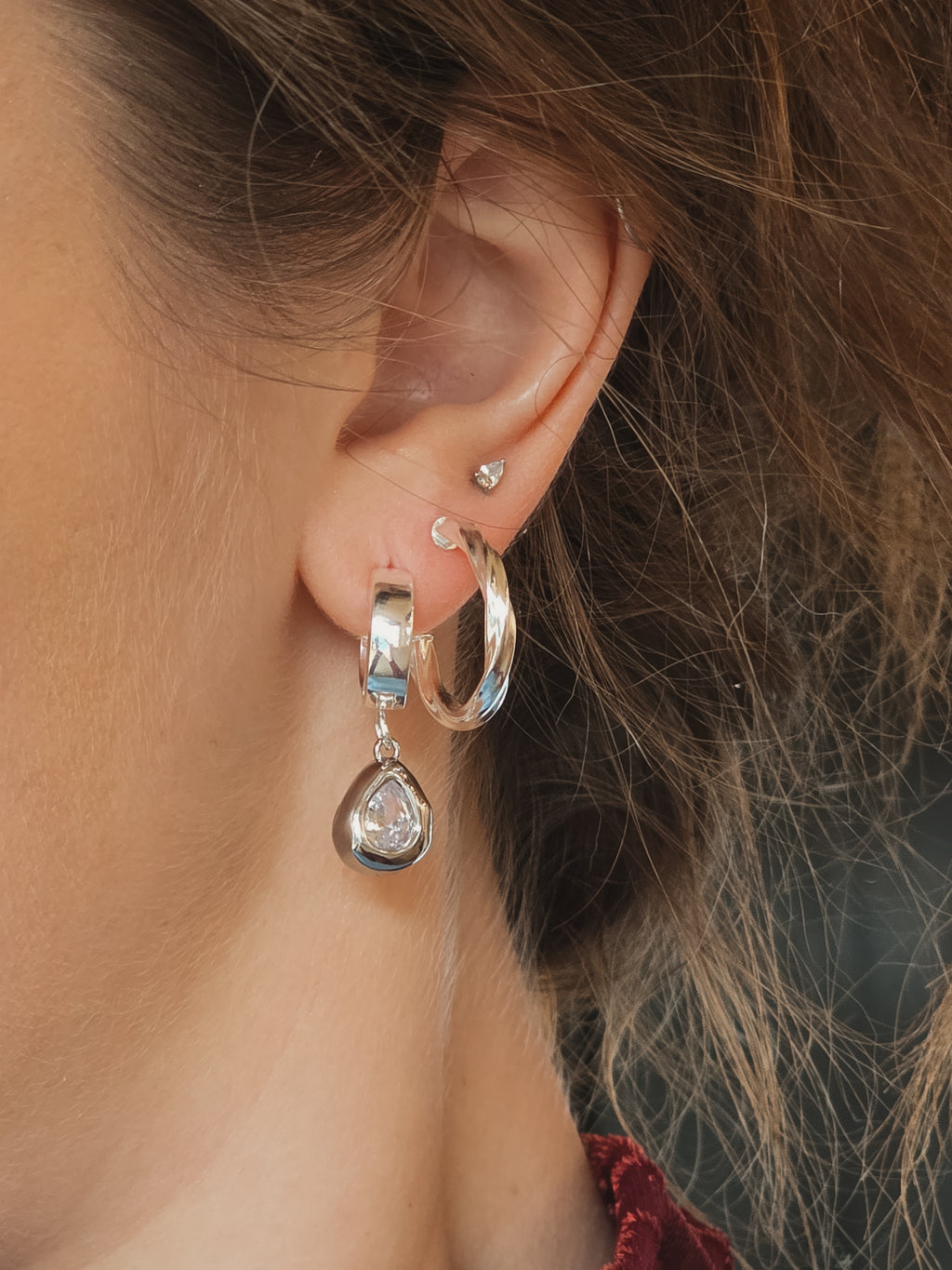Athena Huggie Earrings