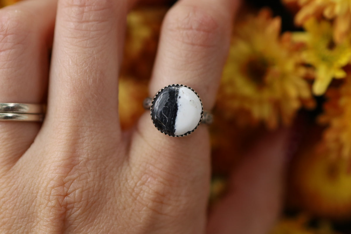 White Buffalo Ring size 5