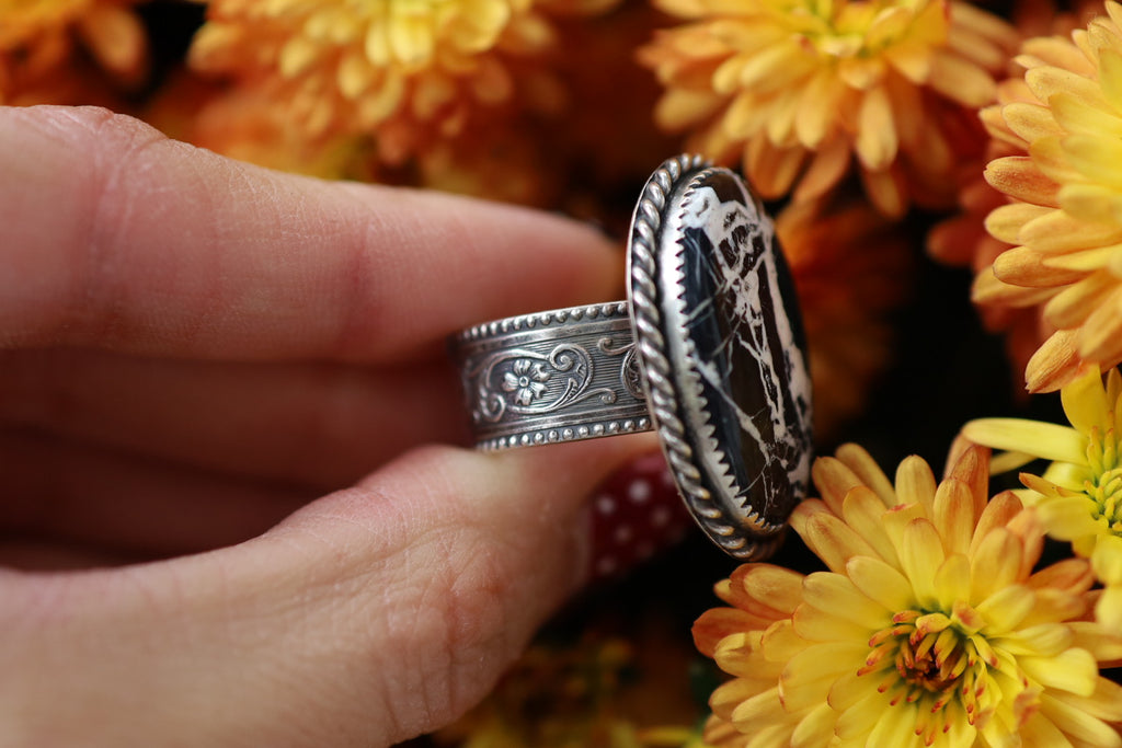 White Buffalo Ring size 7