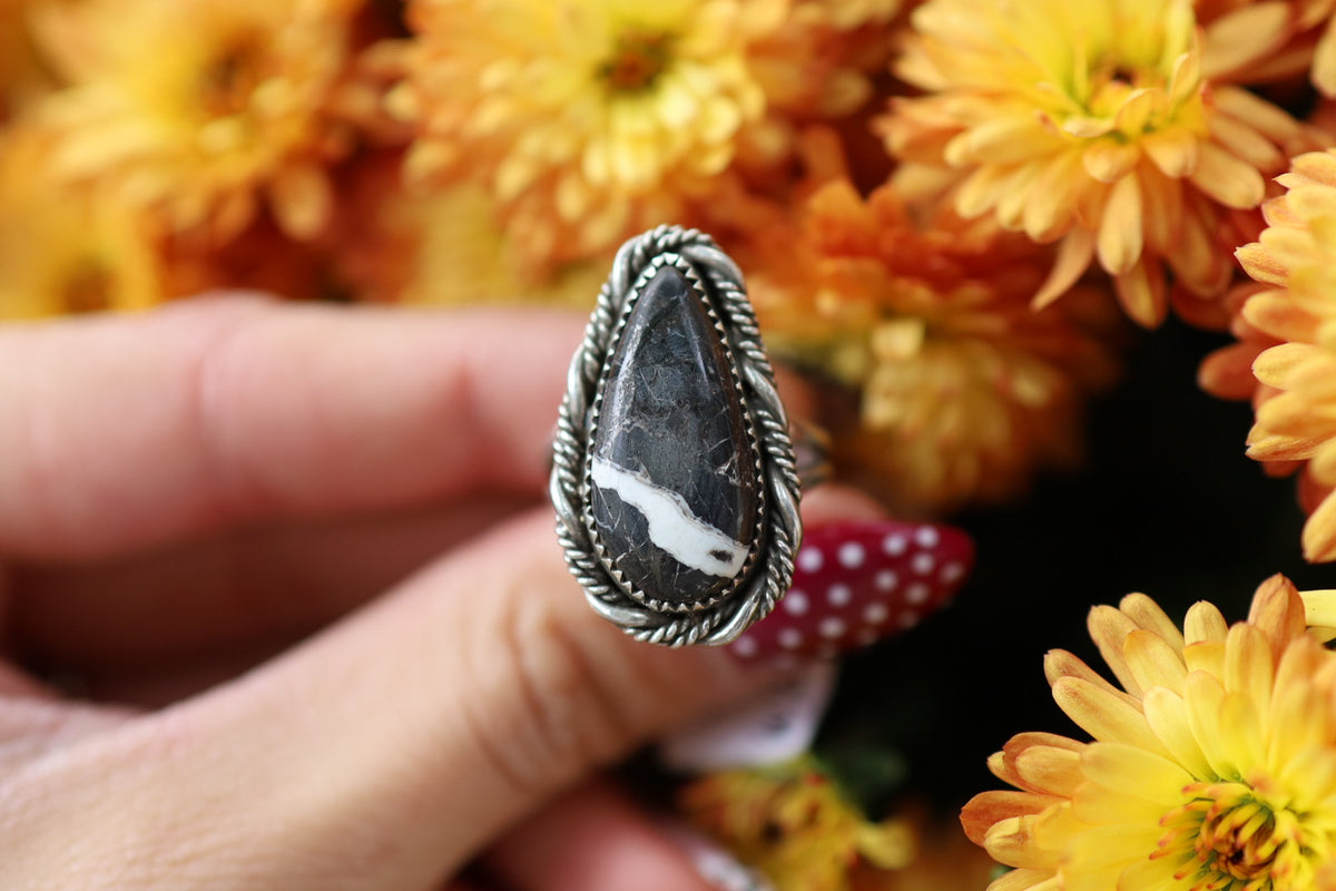White Buffalo Ring size 6