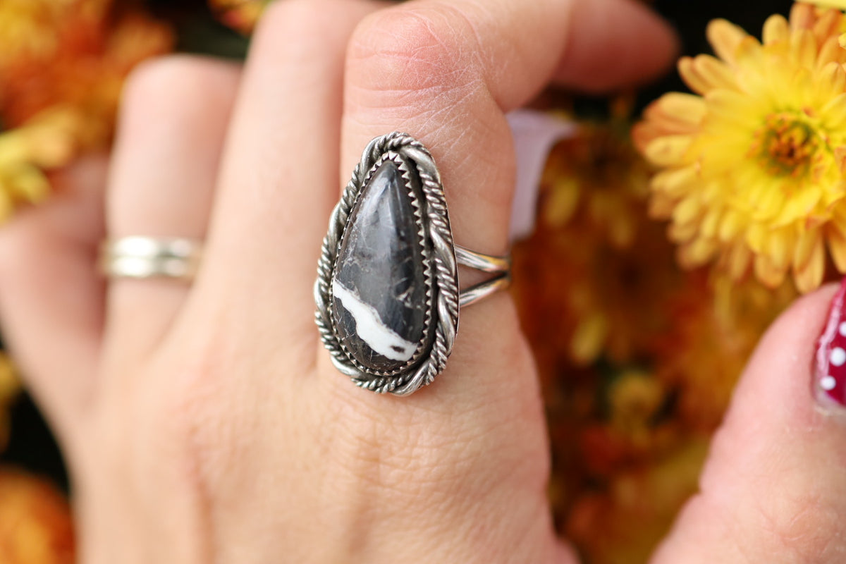White Buffalo Ring size 6