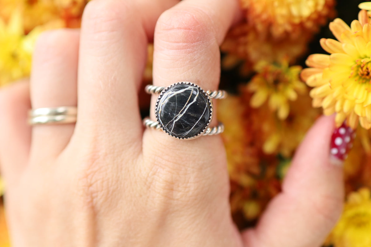 White Buffalo Ring size 8
