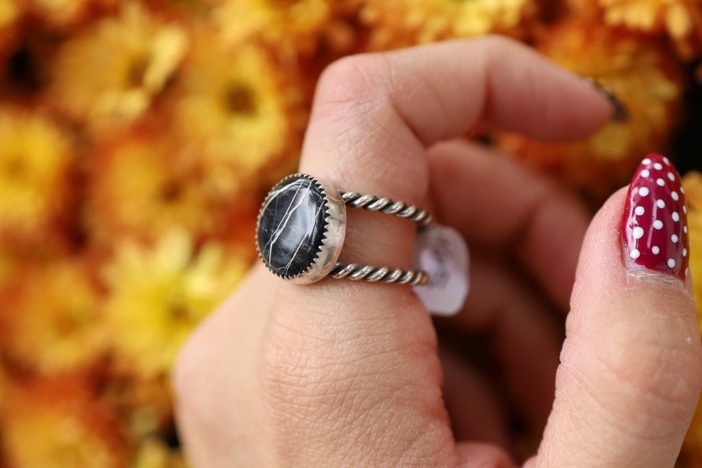 White Buffalo Ring size 8