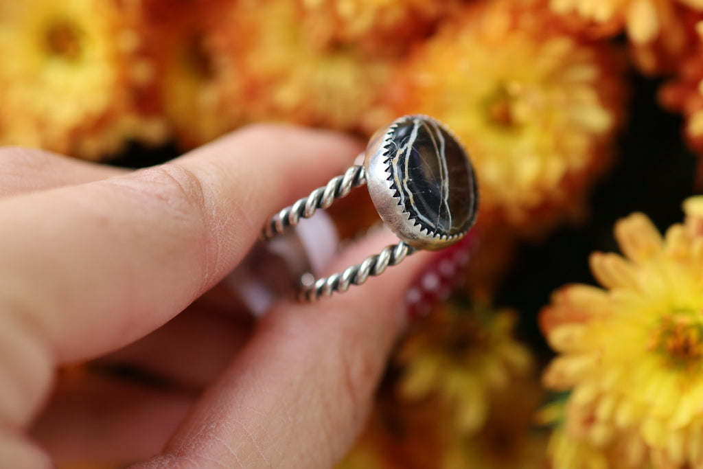 White Buffalo Ring size 8