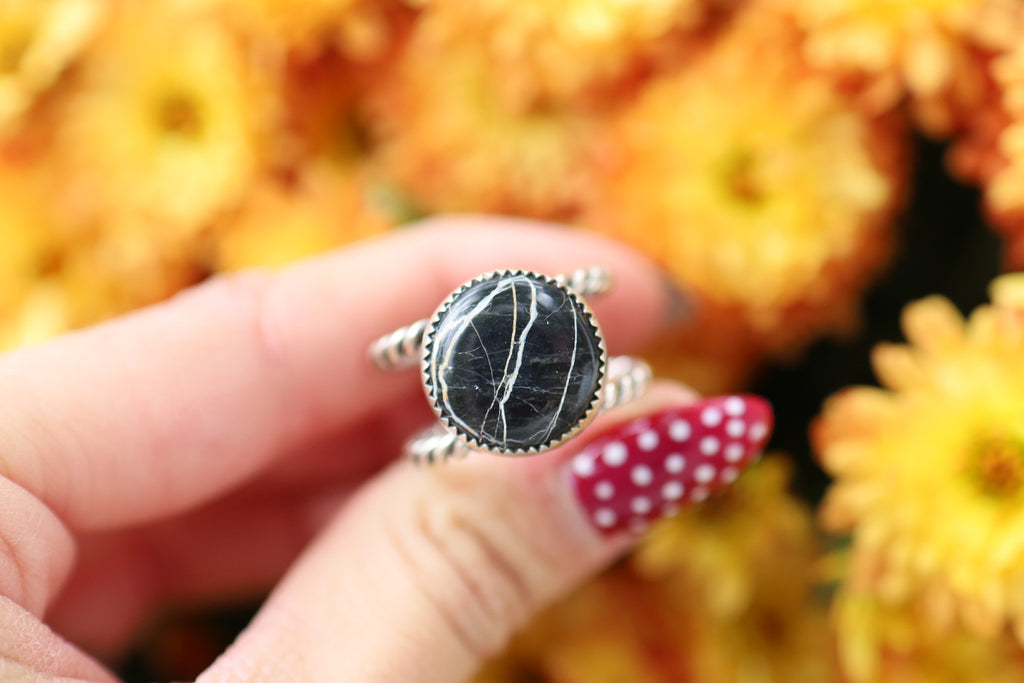 White Buffalo Ring size 8