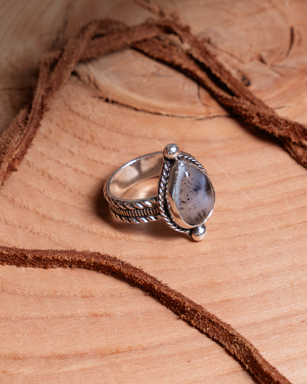 Dendritic Agate Ring