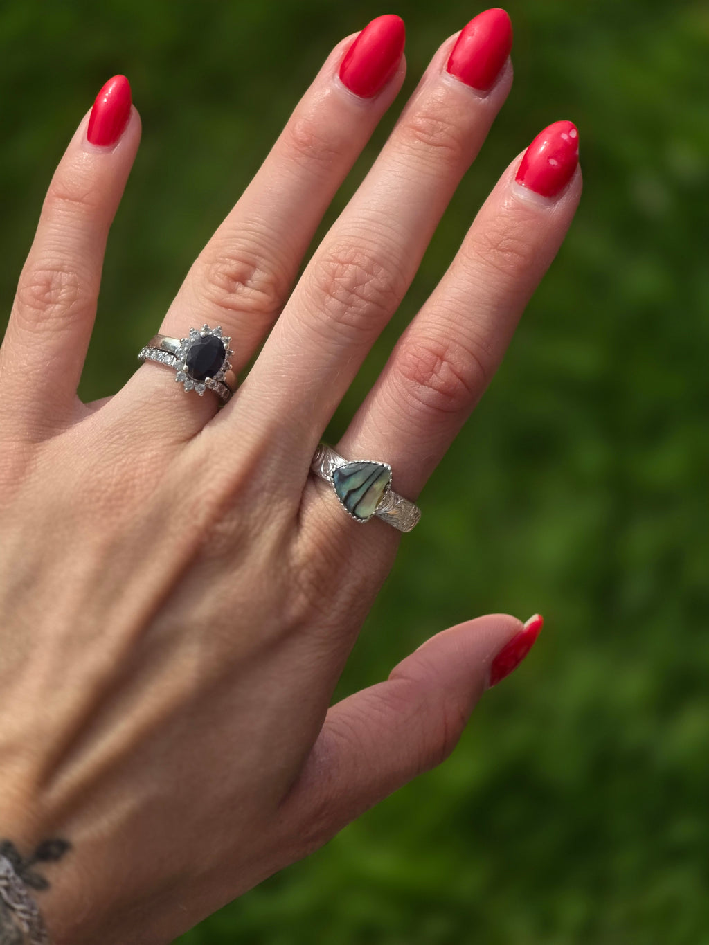 Abalone Ring size 8