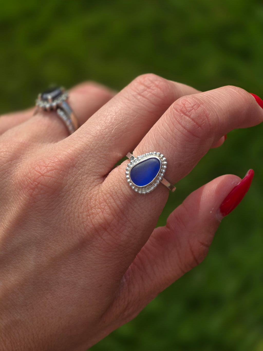 Seaglass Ring size 4.5