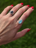 Seaglass Ring size 7