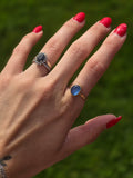 Gold Filled Seaglass Ring size 7