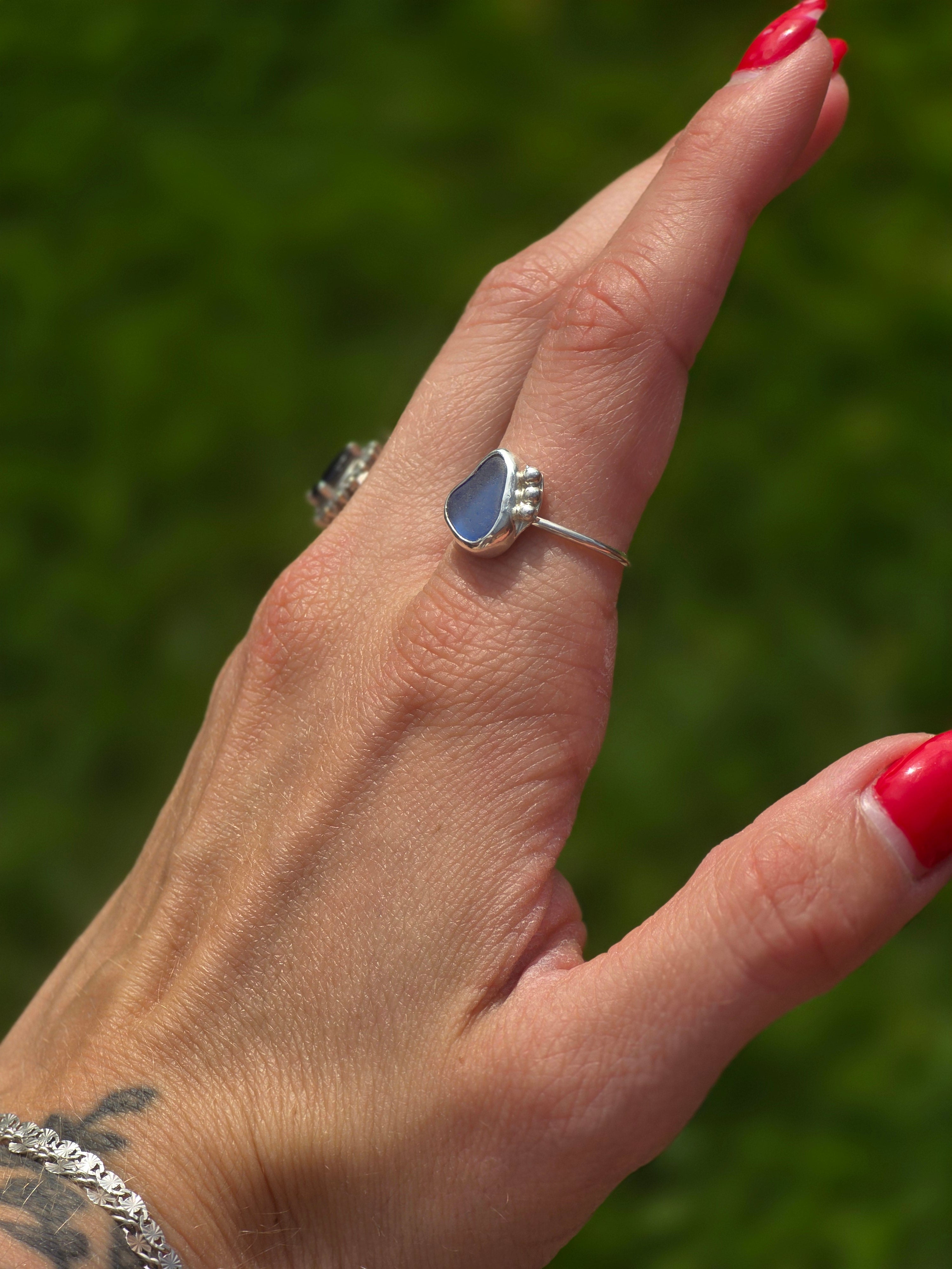 Seaglass Ring size 6