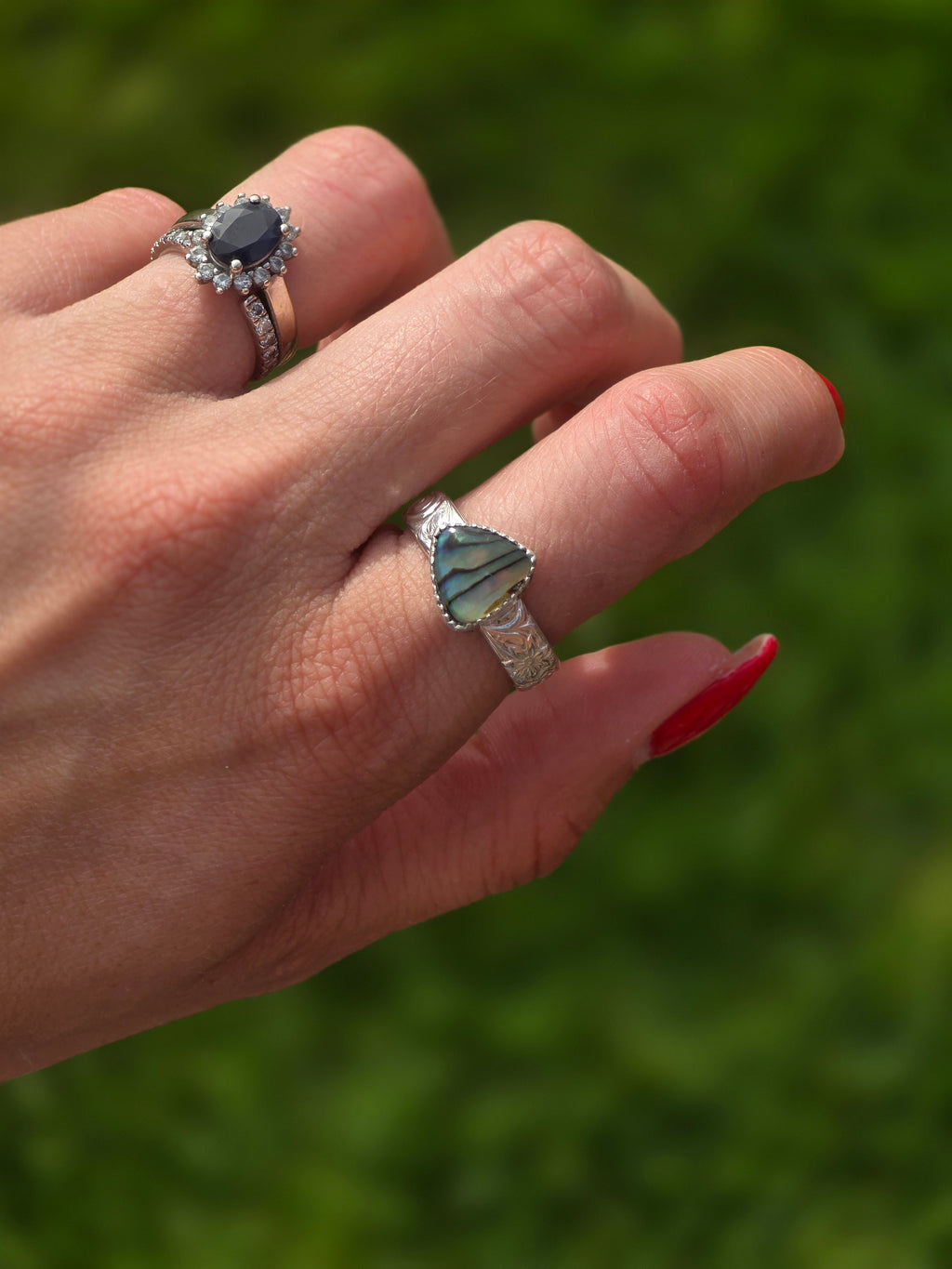 Abalone Ring size 8