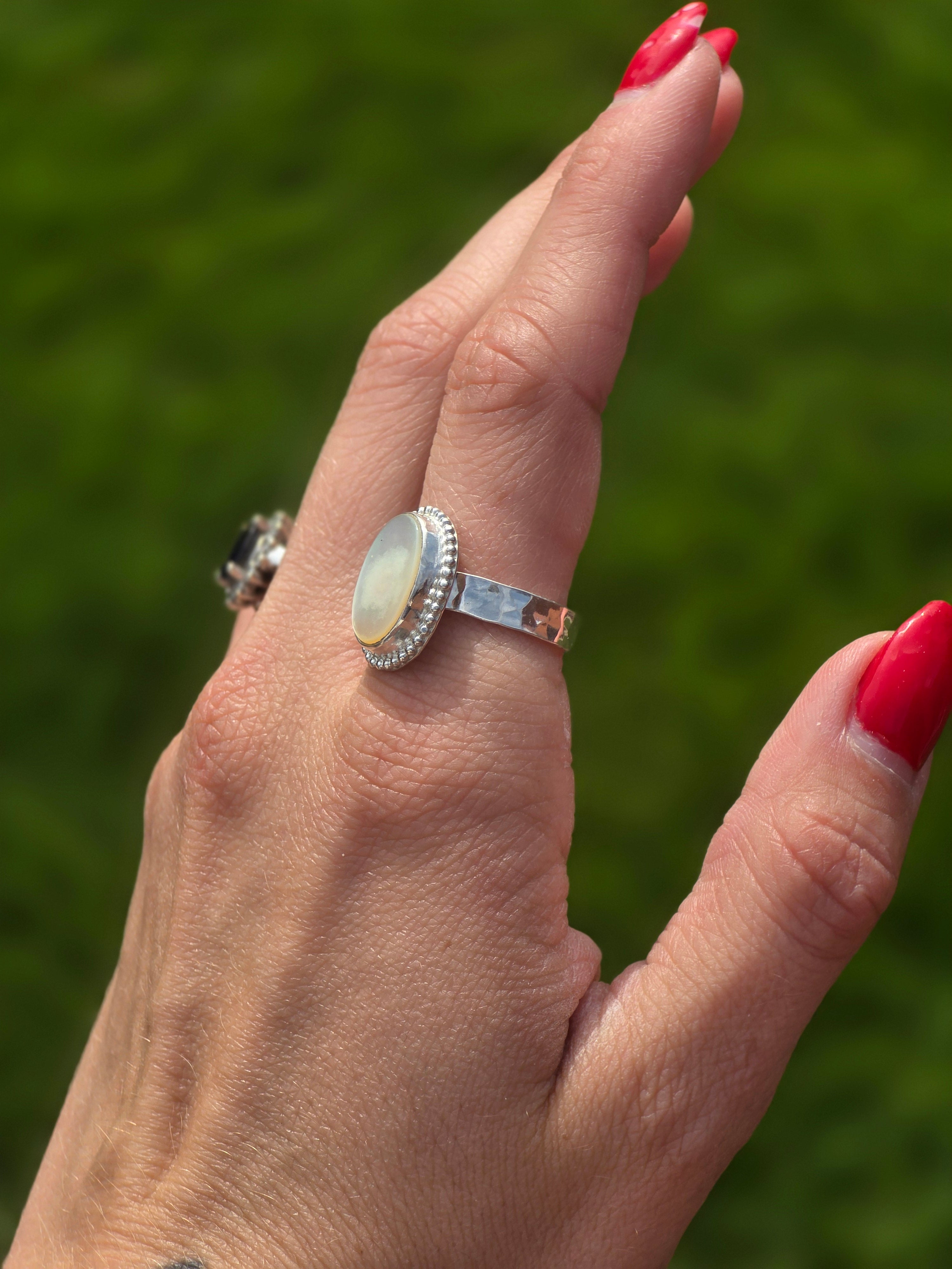 Mother of Pearl Ring size 8
