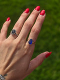 Gold Filled Seaglass Ring size 6