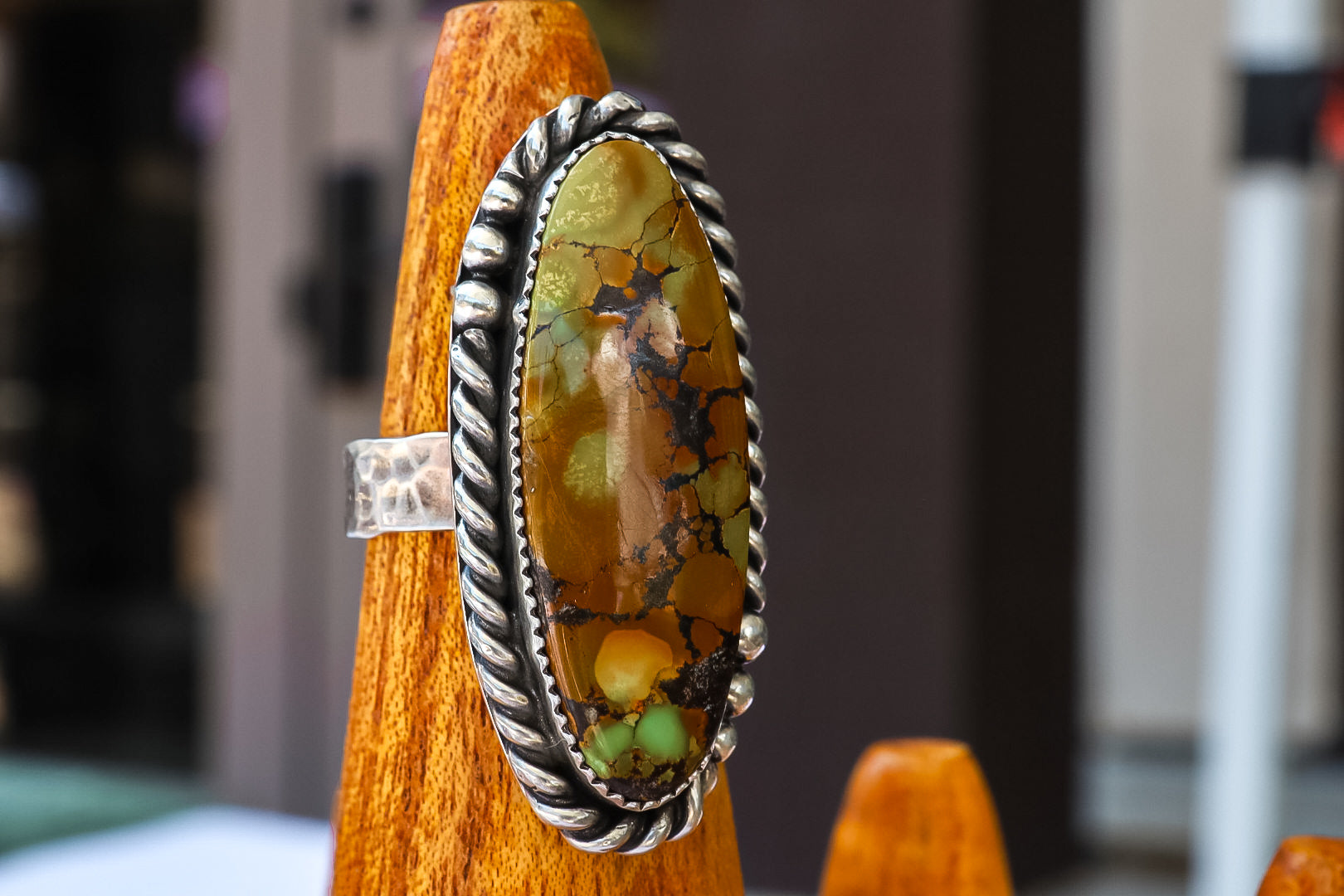 Idaho Mountains Turquoise Ring ~ Size 8