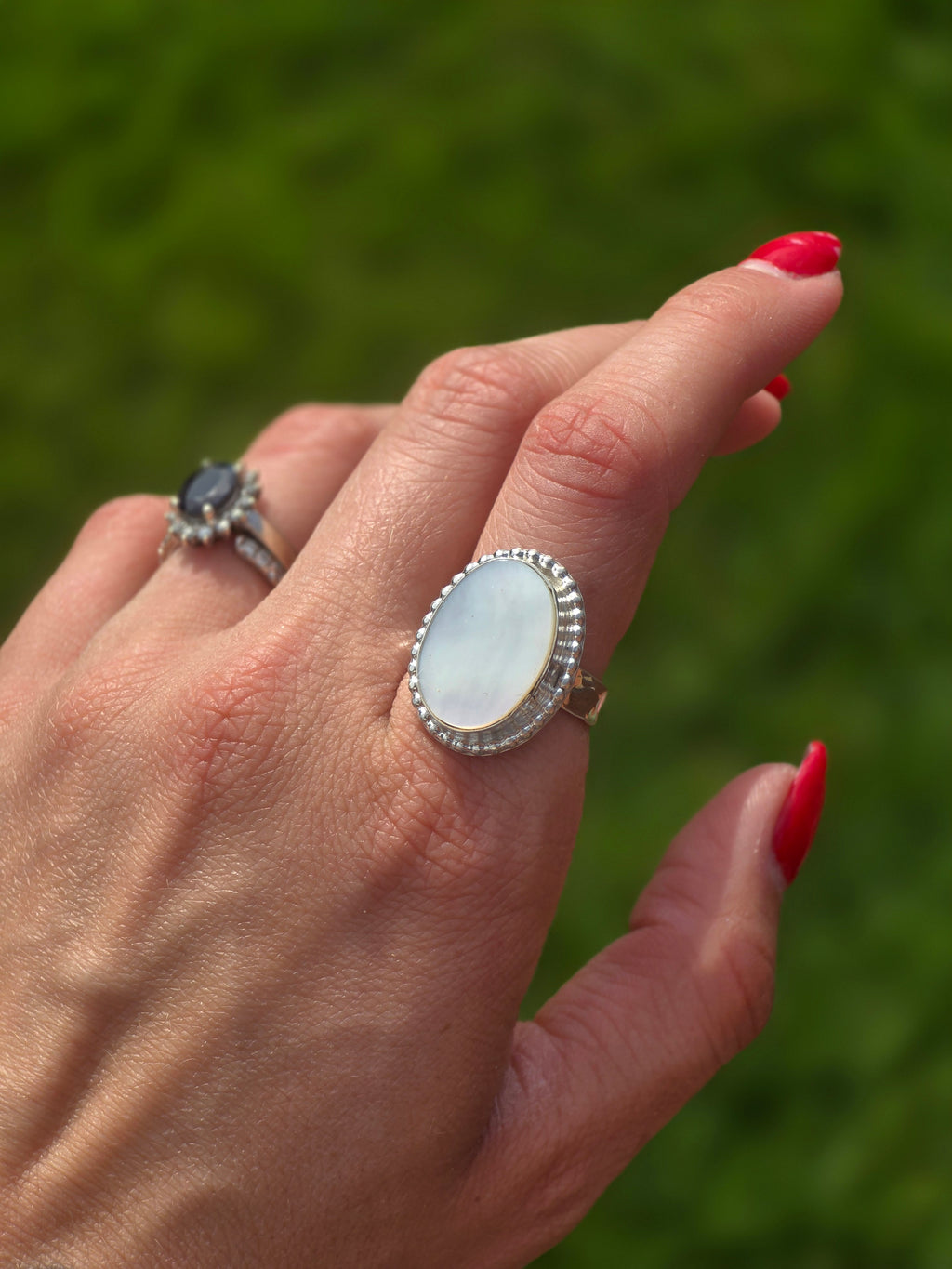 Mother of Pearl Ring size 7