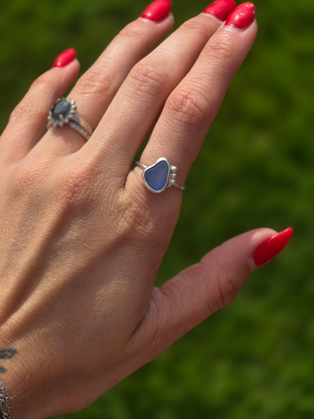 Seaglass Ring size 6